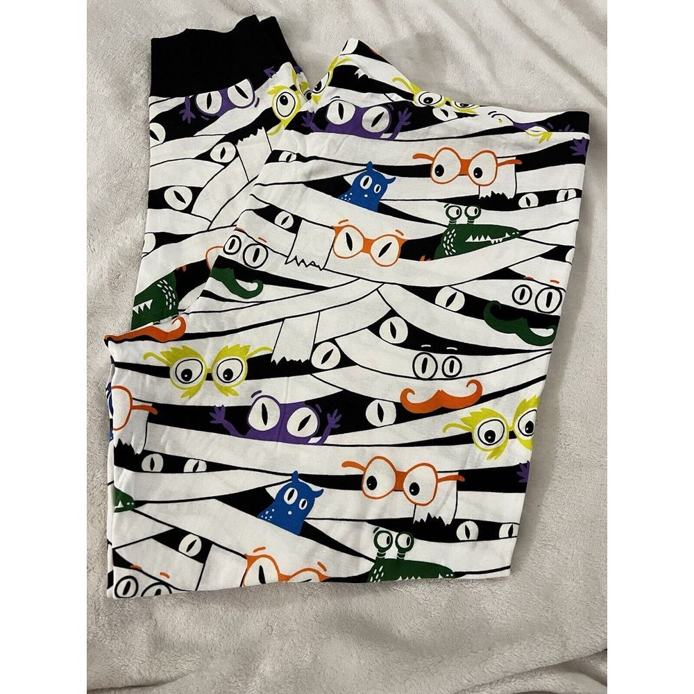 Target Mens Hyde & Eek Mummy Multicolor Eyes Halloween Lounge Pajama Pants Sz 2X